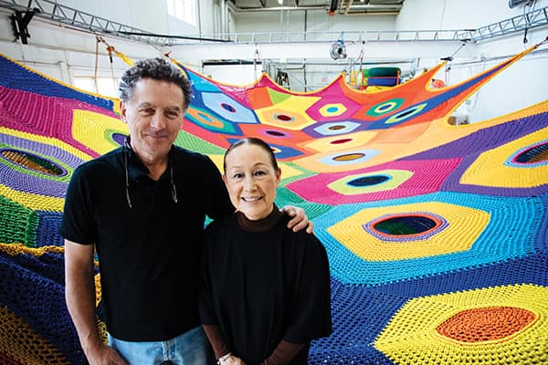 Charles and Toshiko MacAdam create crocheted playgrounds for clients around the world from their home in Bridgetown, NS